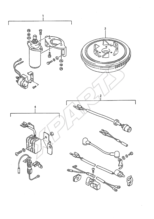  Opt: Electrical (1) til Suzuki motor
